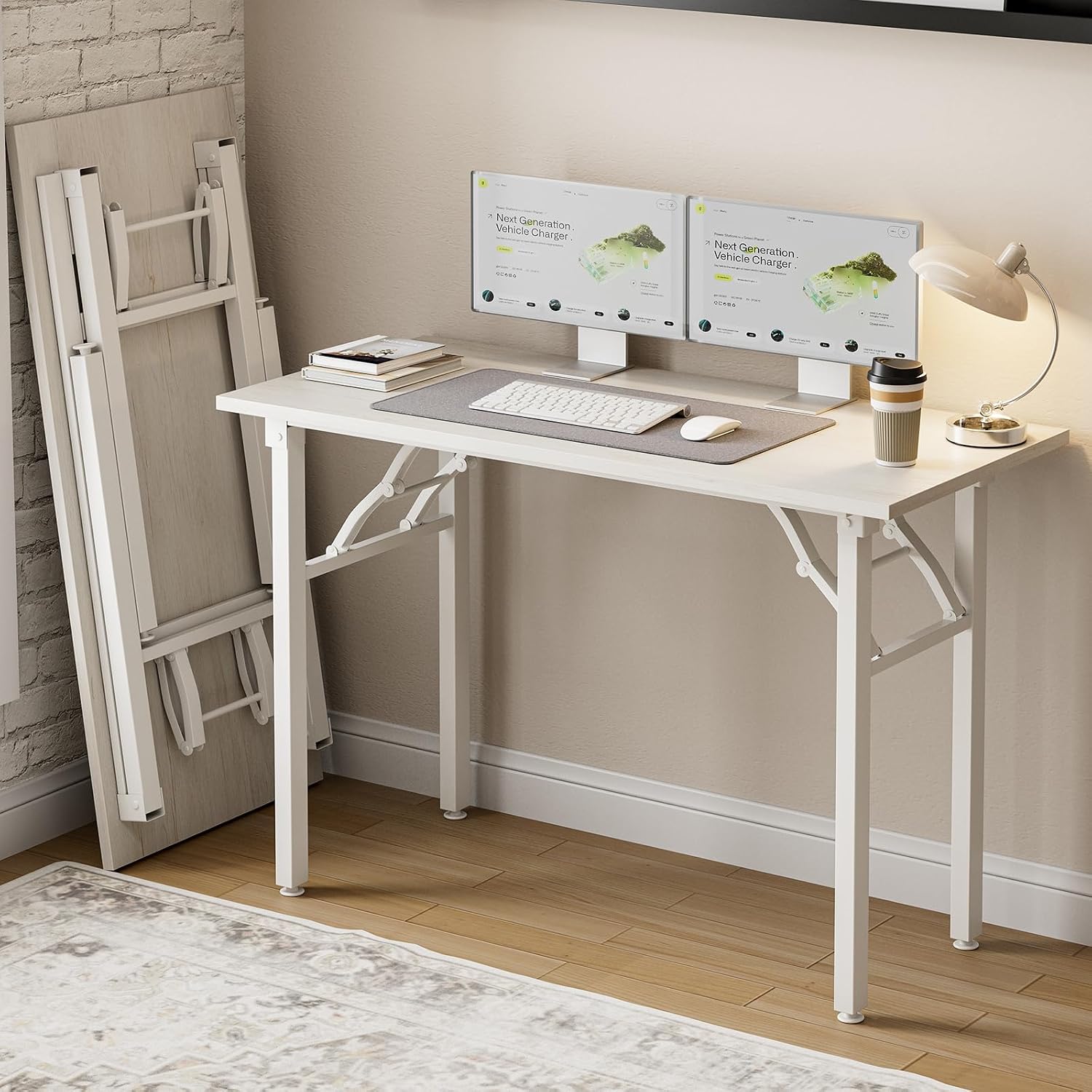 Desk Setup For 2 Laptops - Маленький складной компьютерный стол Frylr –