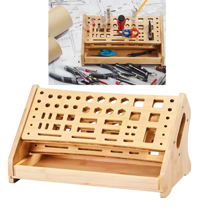 Desk Setup Needs - Полка для хранения K1AE из натурального