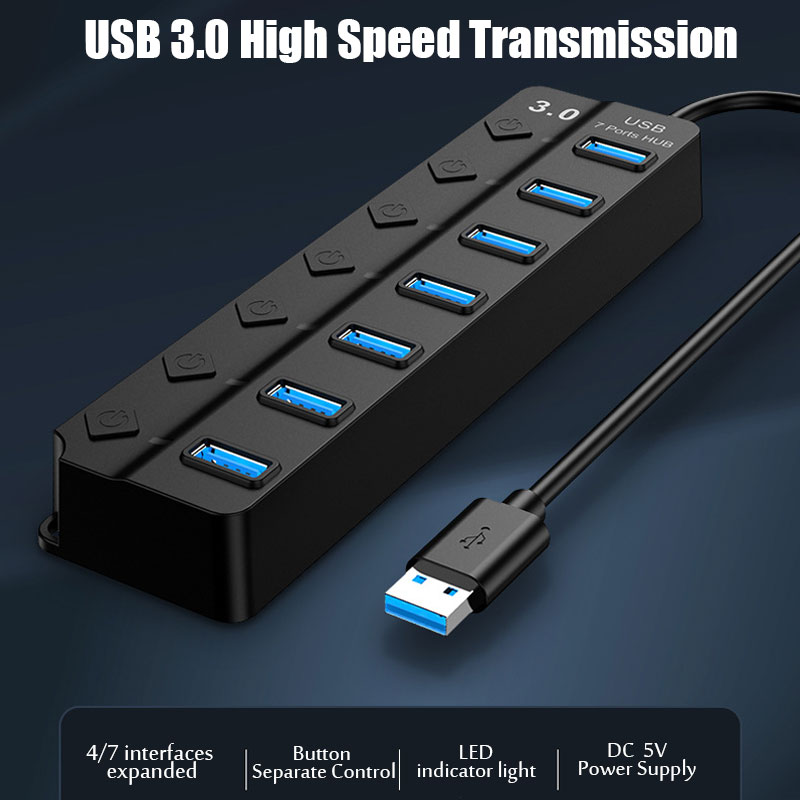 USB-хаб USB 3.0 с адаптером пи – обзор и цена Desk Setup Usb Hub