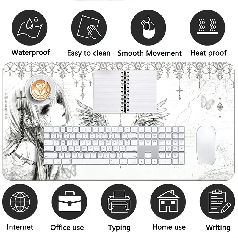 Кожаный коврик для мыши, черно – обзор и цена Desk Setup Accessories Aesthetic